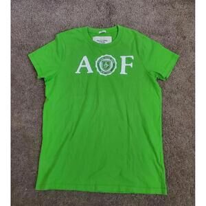 ABERCROMBIE & FITCH MUSCLE T-SHIRT Y2K MENS Green Large GREAT COND.